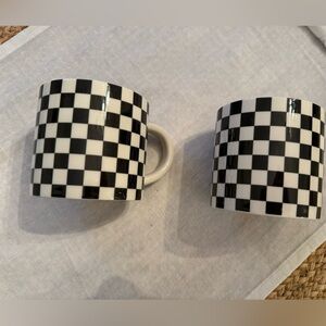 Room Essentials Black and White Checkered Mug